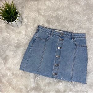 Pacsun light denim skirt